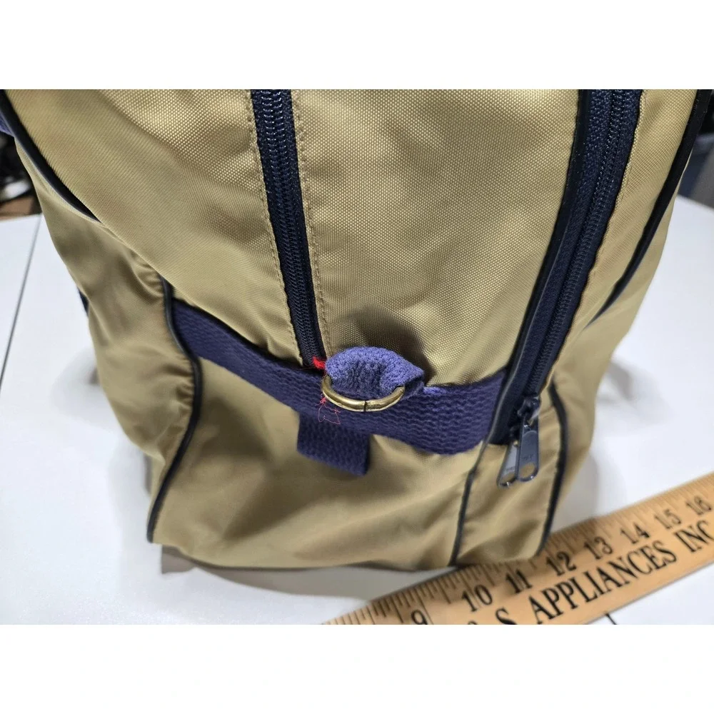 WTVS 56 PBS Detroit‎ Tan Duffel Bag & Watch Vintage Promo TV Public Media